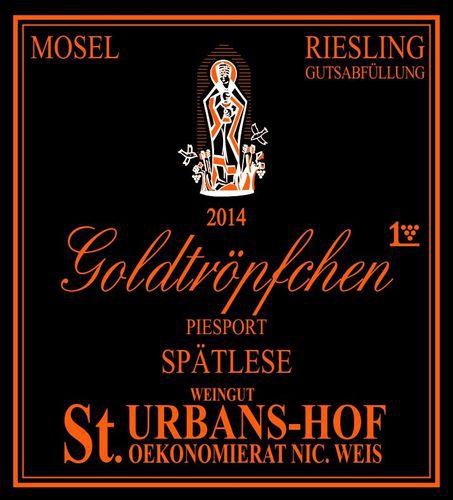 Nik Weis St. Urbans-Hof Riesling Piesporter Goldtröpfchen Spätlese