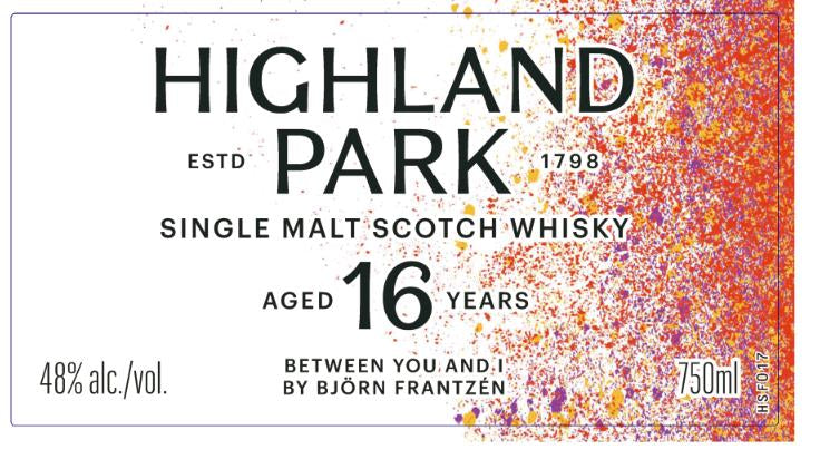 Highland Park Björn Frantzen Collaboration 16 Years Old Between You and I Single Malt Scotch Whisky