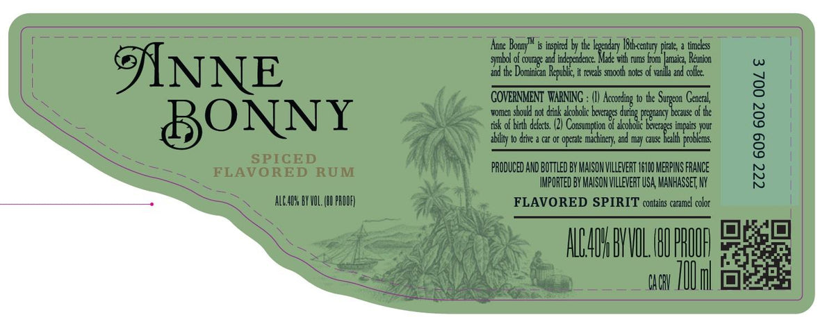 Anne Bonny Spiced Flavored Rum