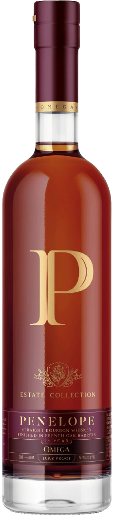 Penelope Estate Collection 11 Years Old Omega Finished In French Oak Barrels Straight Bourbon Whiskey