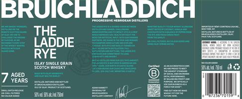 Bruichladdich 7 Year Old The Laddie Rye