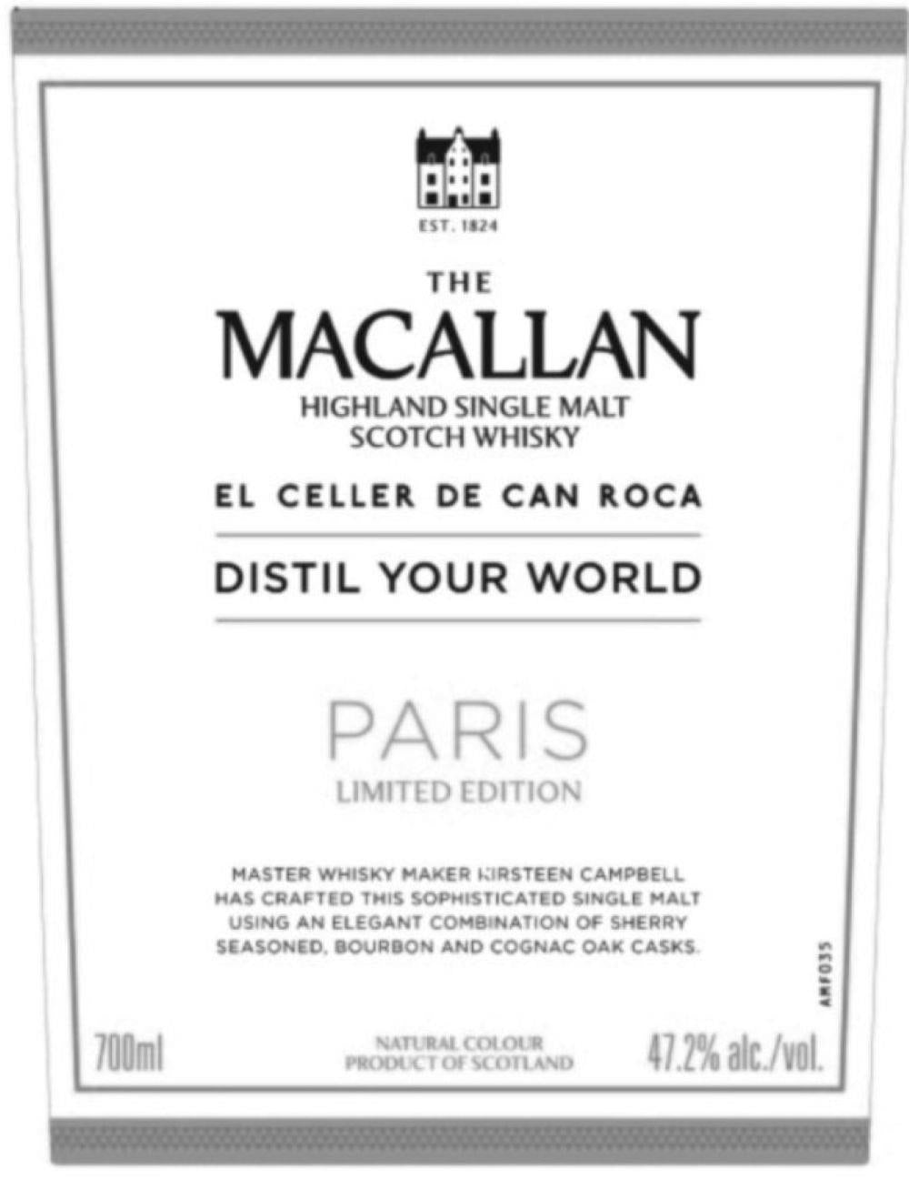 The Macallan Limited Edition Distil Your World Paris Highland Single Malt Scotch Whisky