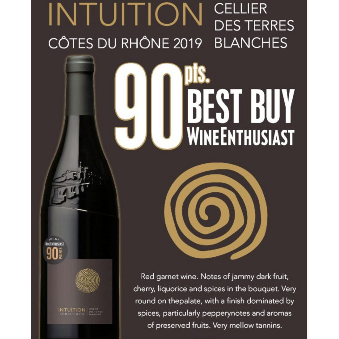 INTUITION COTES DU RHONE FRANCE 750ML