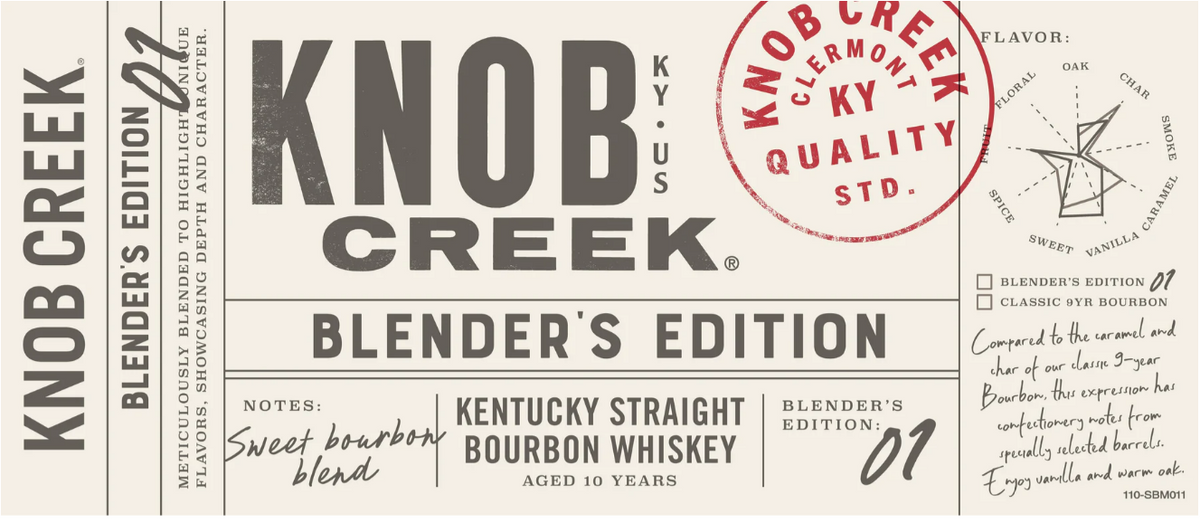 Knob Creek Blender's Edition 01 Kentucky Straight Bourbon Whiskey