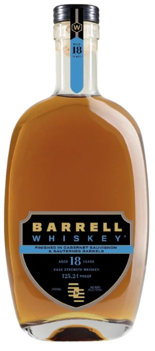Barrell Craft Spirits 18 Years Old Finished In Cabernet Sauvignon & Sauternes Barrel Cask Strength Whiskey (Black Label)