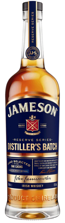 Jameson Reserve Series Distiller's Batch Five Oak Casks Single Pot Still Irish Whisky
