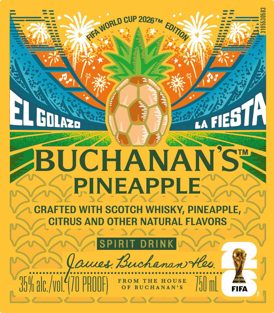 Buchanan's Pineapple Whiskey FIFA World Cup 2026 Edition (with Glassware)