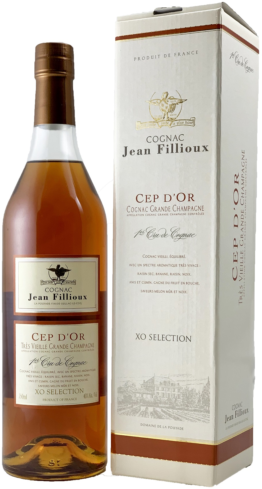 Jean Fillioux Cep d'Or XO Selection Grande Champagne 1er Cru de Cognac