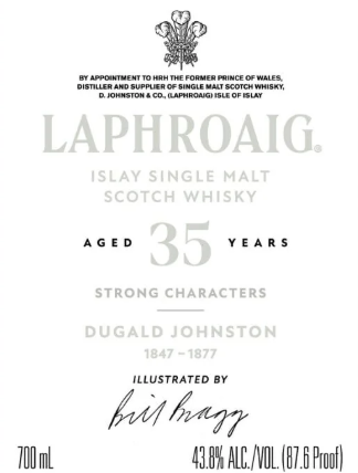 Laphroaig 35 Years Old Strong Characters Dugald Johnston Islay Single Malt Scotch Whisky