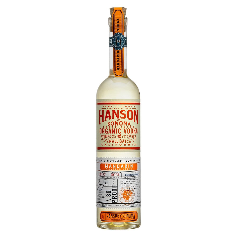 HANSON OF SONOMA ORGANIC VODKA MANDARIN 750ML