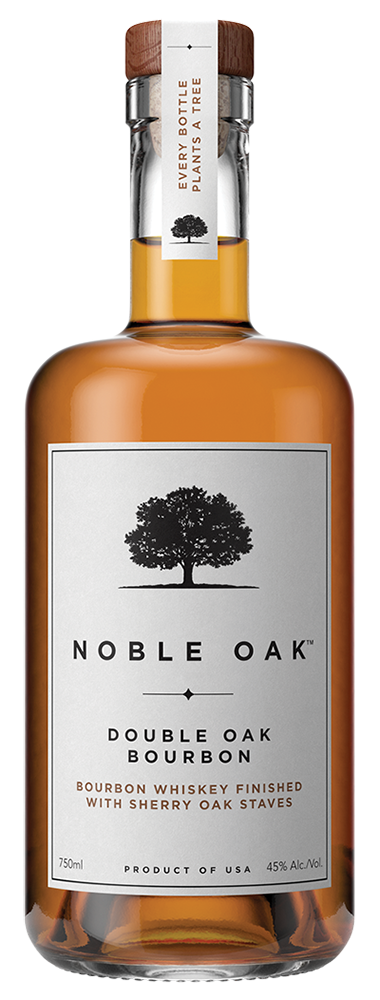 Noble Oak Double Oak Bourbon Whiskey (with Mug & Coaster)