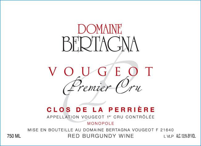 Domaine Bertagna Vougeot 1er Cru Clos De La Perrière Monopole