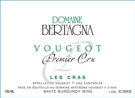 Domaine Bertagna Vougeot Blanc 1er Cru Les Cras