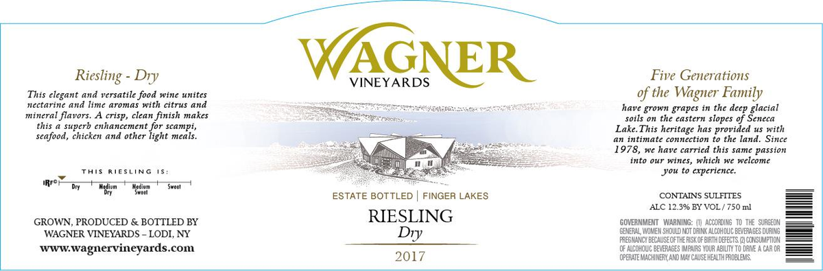 Wagner Vineyards Dry Riesling