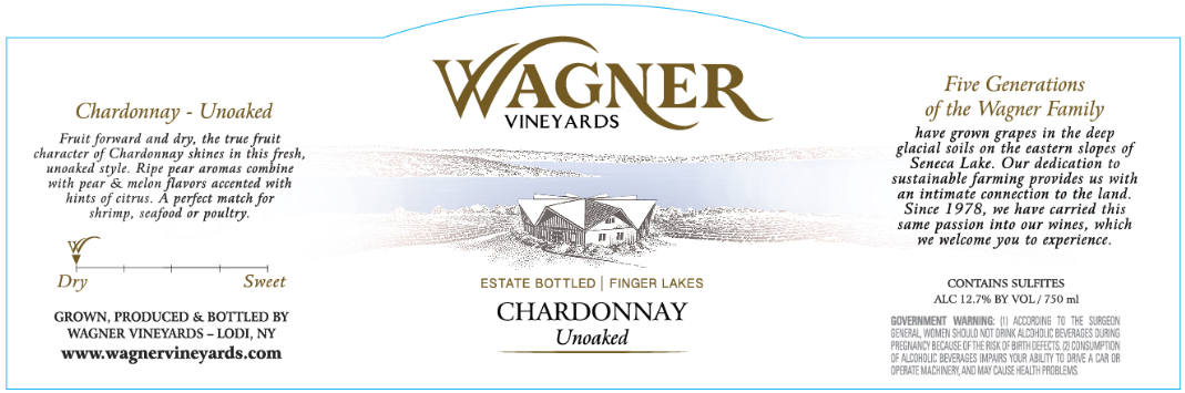 Wagner Vineyards Unoaked Chardonany