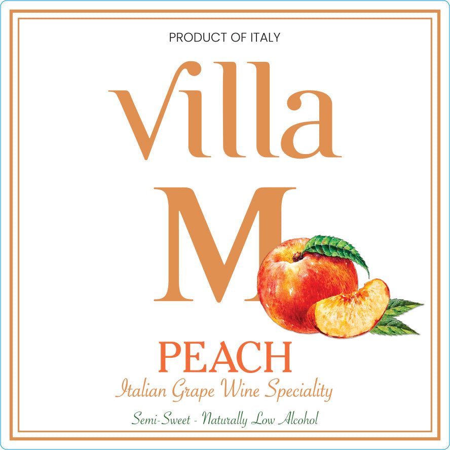 Villa M Peach Semi Sweet Wine