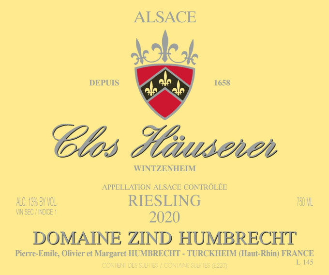 Domaine Zind-Humbrecht Riesling Clos Hauserer
