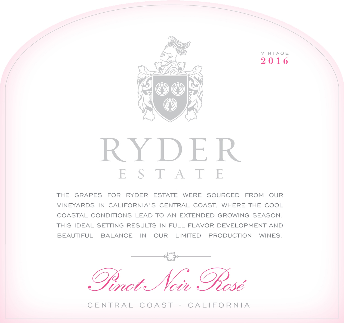 Ryder Estate Pinot Noir Rosé