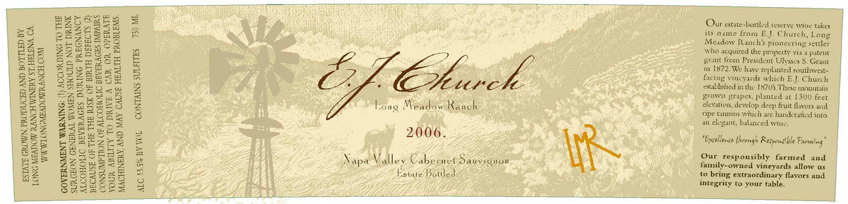 Long Meadow Ranch E. J. Church Reserve Cabernet Sauvignon