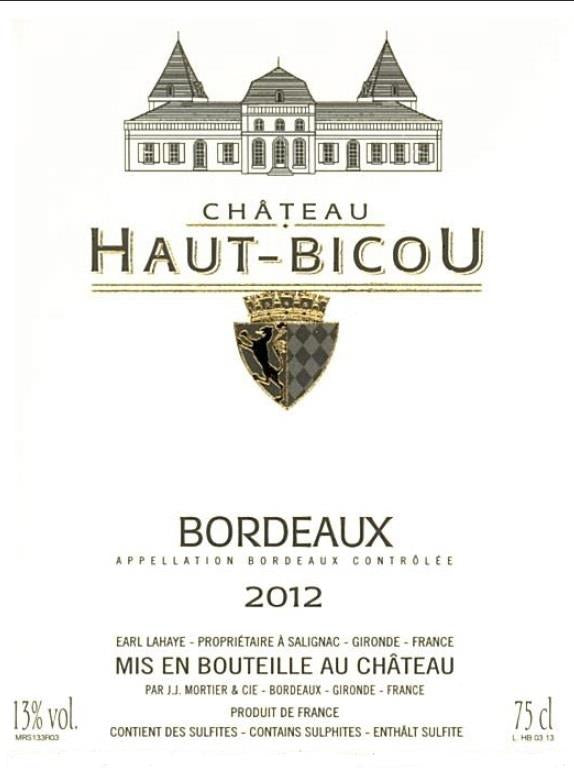 Château Haut-Bicou Bordeaux