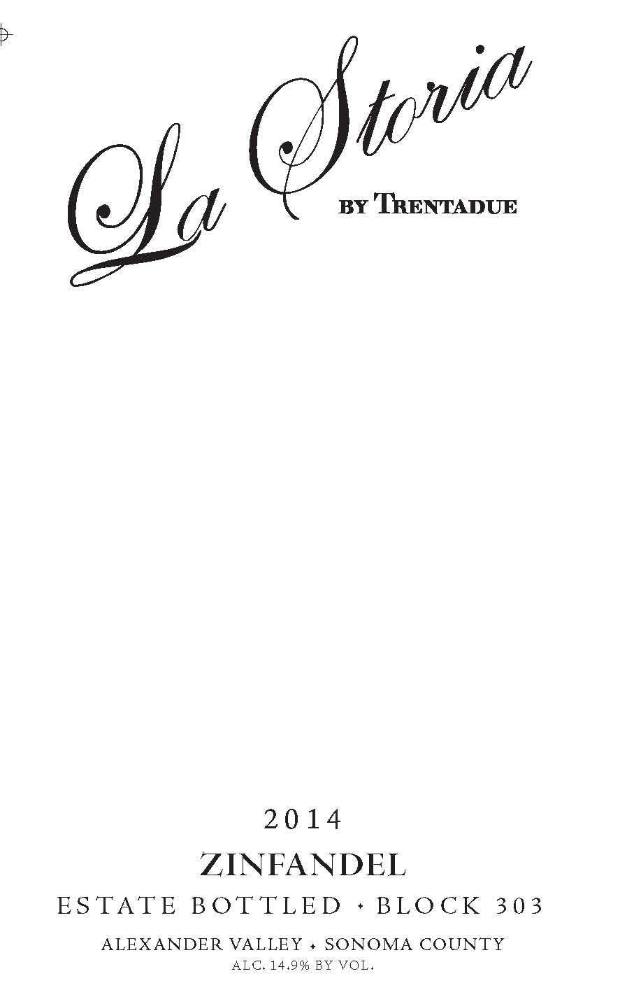 Trentadue La Storia Zinfandel
