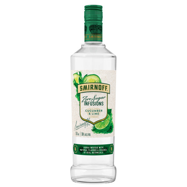 Smirnoff Zero Sugar Infusions Cucumber & Lime