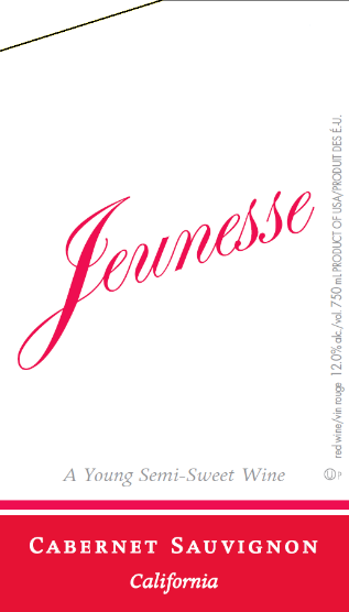 Jeunesse A Young Semi Sweet Cabernet Sauvignon