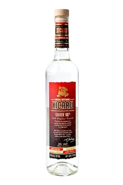 XICARU SILVER 102 MEZCAL ARTESANAL MAGUEY ESPADIN 750ML