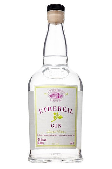 Berkshire Mountain Distillers Limited Edition Ethereal Gin 86 Proof (White Label)