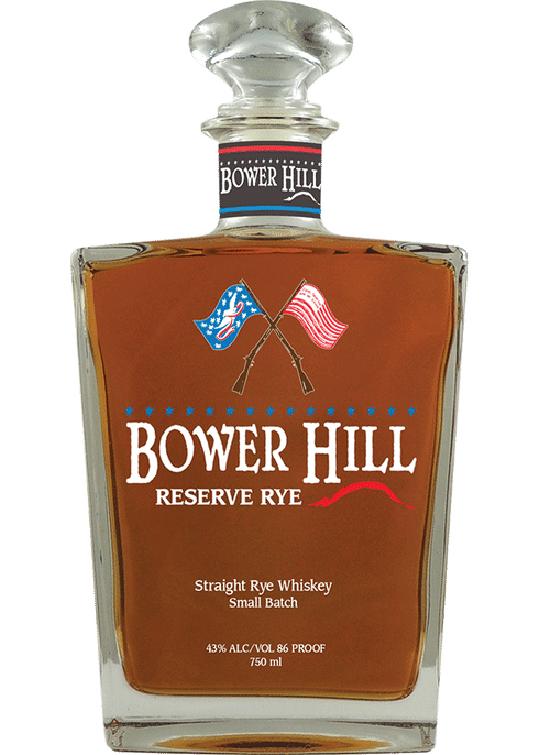 Bower Hill Reserve Rye Small Batch Straight Rye Whiskey 86 Proof