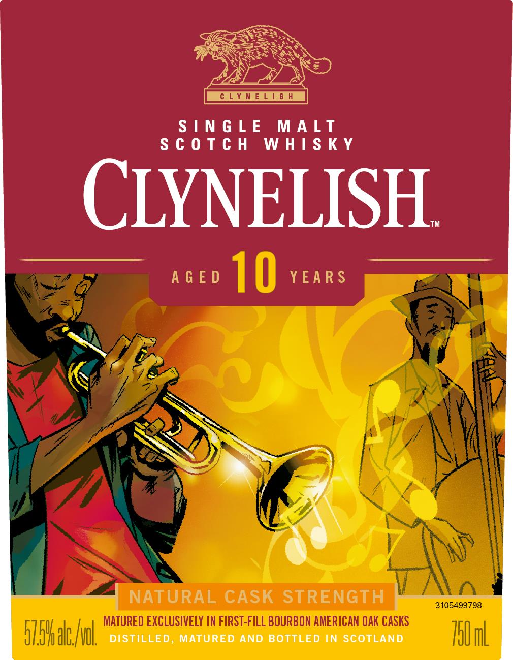 Clynelish 10 Years Old Natural Cask Strength Single Malt Scotch Whiskey