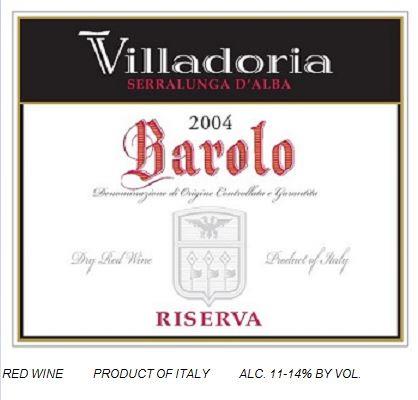 Villadoria Barolo Riserva