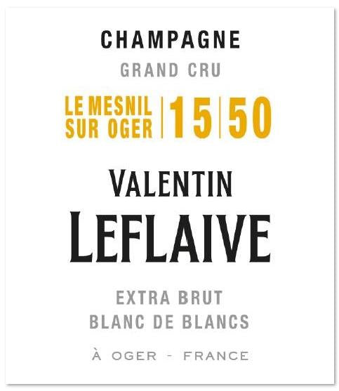 Champagne Valentin Leflaive Champagne Extra Brut Grand Cru Blanc de Blancs Le Mesnil Sur Oger 15|50