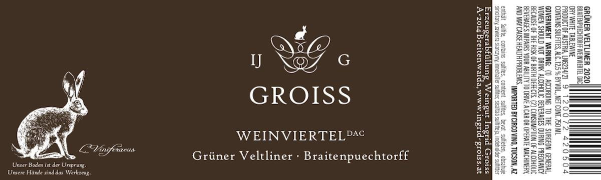 Ingrid Groiss Weinviertel Gruner Veltliner Braitenpuechtorff