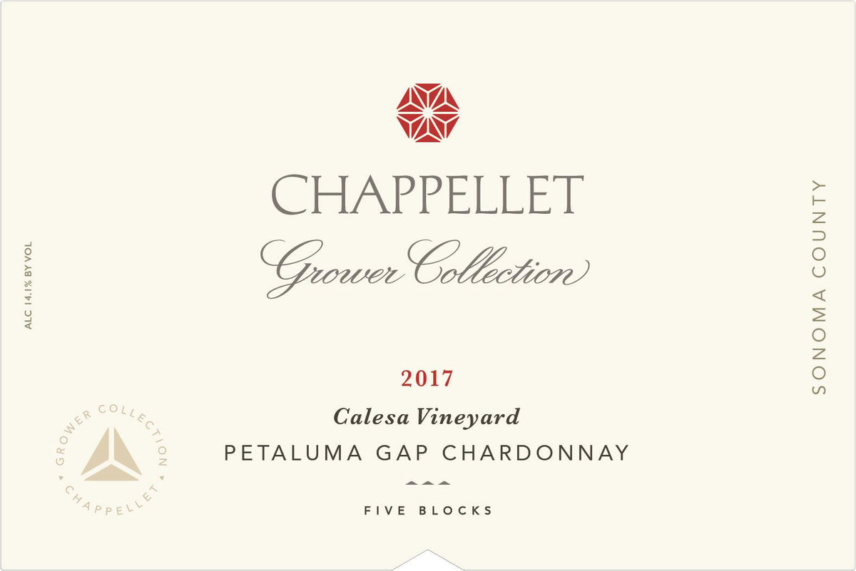 Chappellet Grower Collection Chardonnay Calesa Vineyard Petaluma Gap