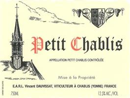 Domaine Vincent Dauvissat Petit Chablis