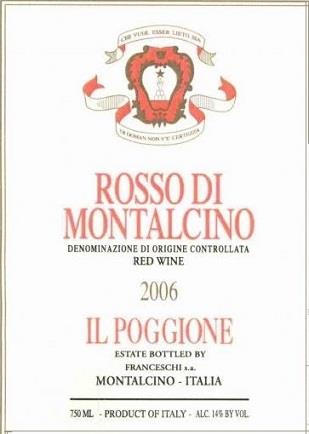 Il Poggione Rosso Di Montalcino