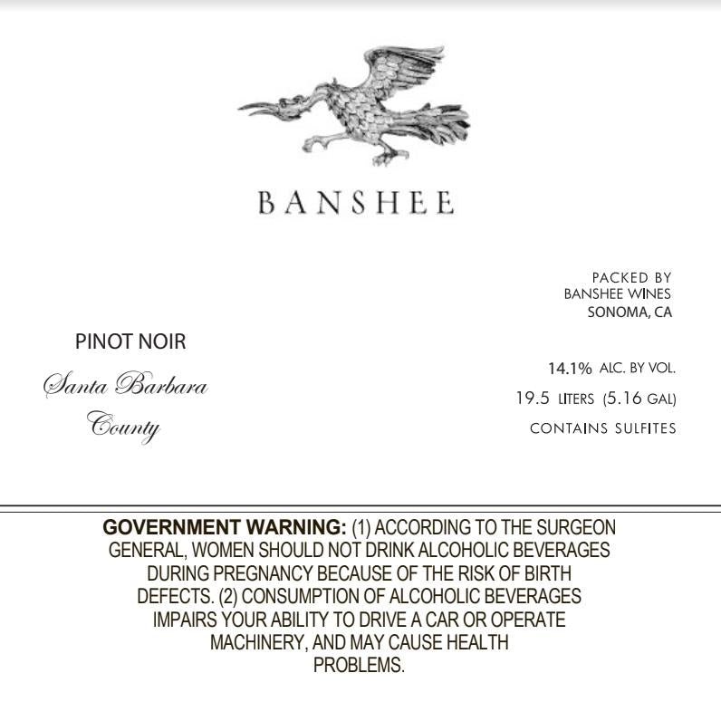 Banshee Pinot Noir Santa Barbara County