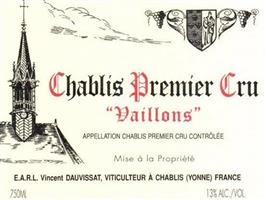 Domaine Vincent Dauvissat Chablis 1er Cru Vaillons