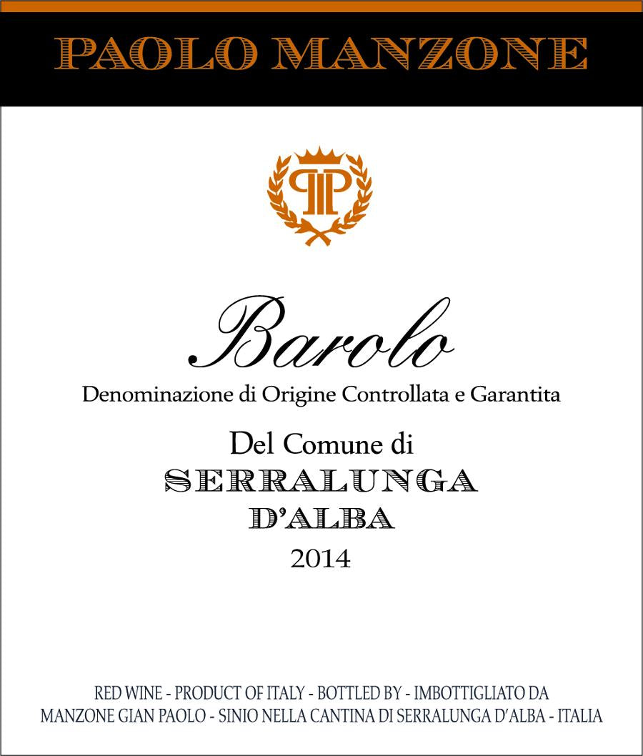 Paolo Manzone Barolo del Comune Di Serralunga d'Alba