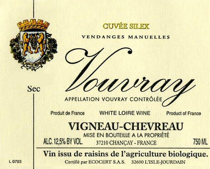 Domaine Vigneau-Chevreau Vouvray Cuvée Silex Sec