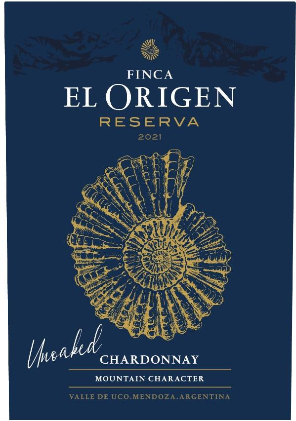 Finca El Origen Chardonnay Unoaked Reserve Valle de Uco