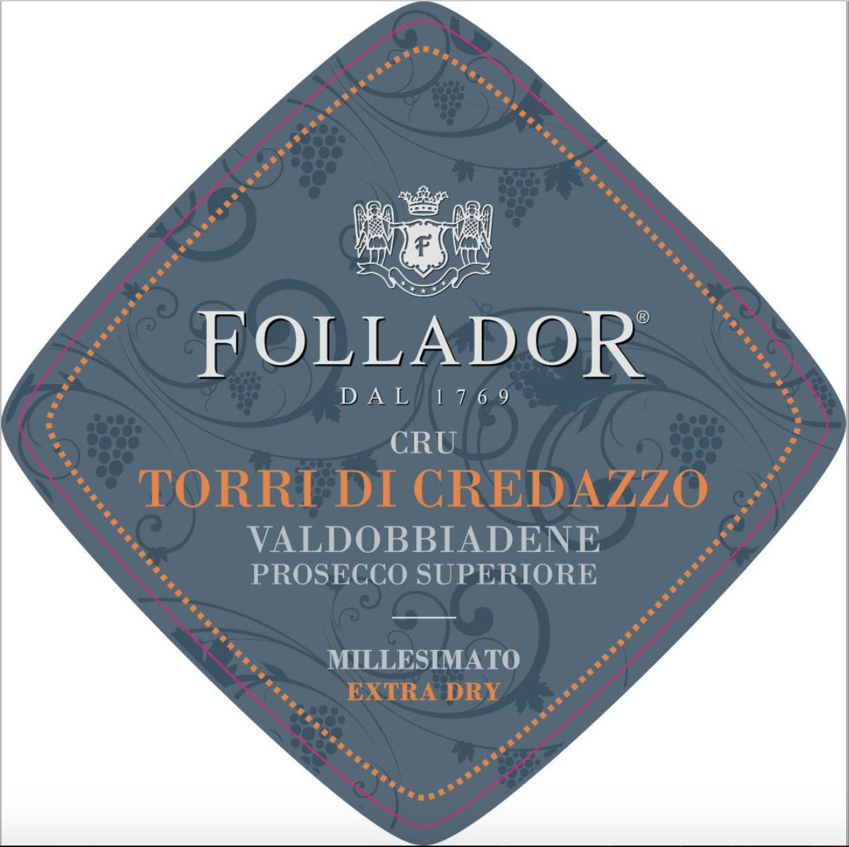 Follador Prosecco di Valdobbiadene Superiore Cru Torri Di Credazzo Extra Dry Millesimato