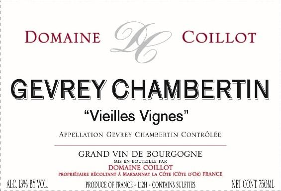 Domaine Coillot Père et Fils Gevrey-Chambertin Vieilles Vignes