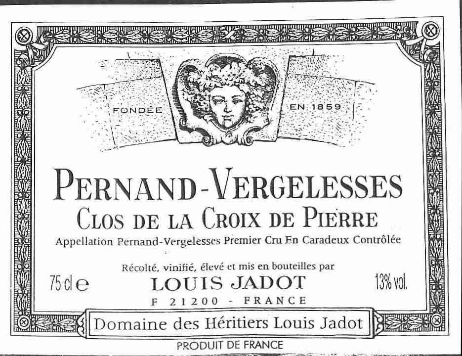 Louis Jadot Pernand-Vergelesses Clos De La Croix De Pierre Blanc