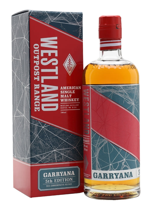 WESTLAND OUTPOST RANGE AMERICAN SINGLE MALT GARRYANA 7TH ED 750ML