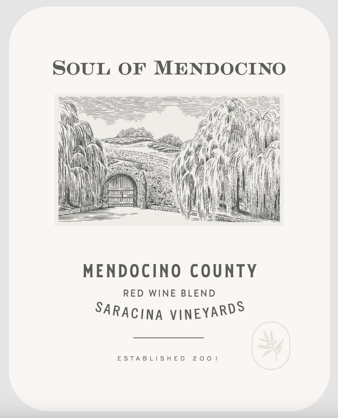 Saracina Soul of Mendocino Red Blend Mendocino County