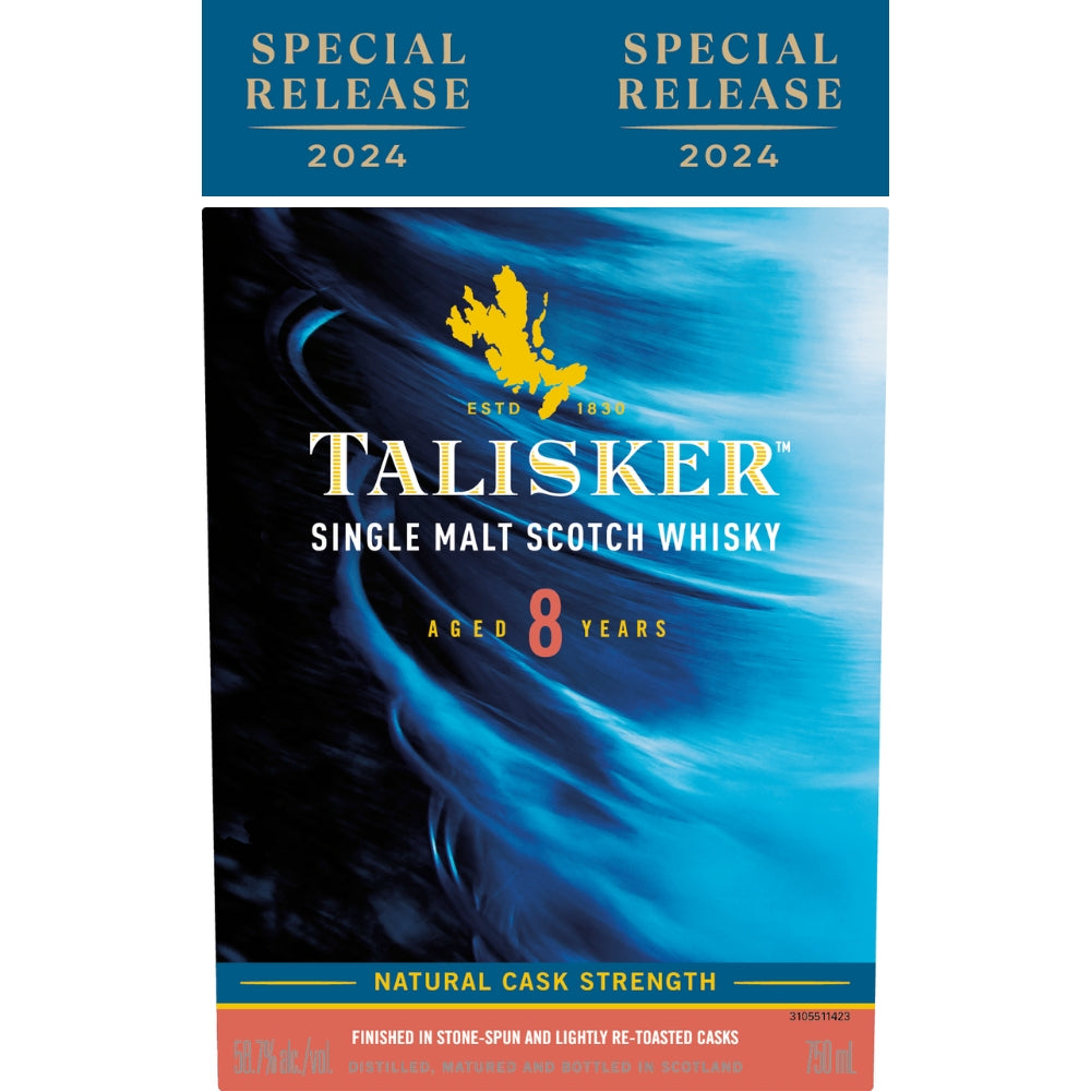Talisker 8 Years Old 2024 Special Release Natural Cask Strength Single Malt Scotch Whisky