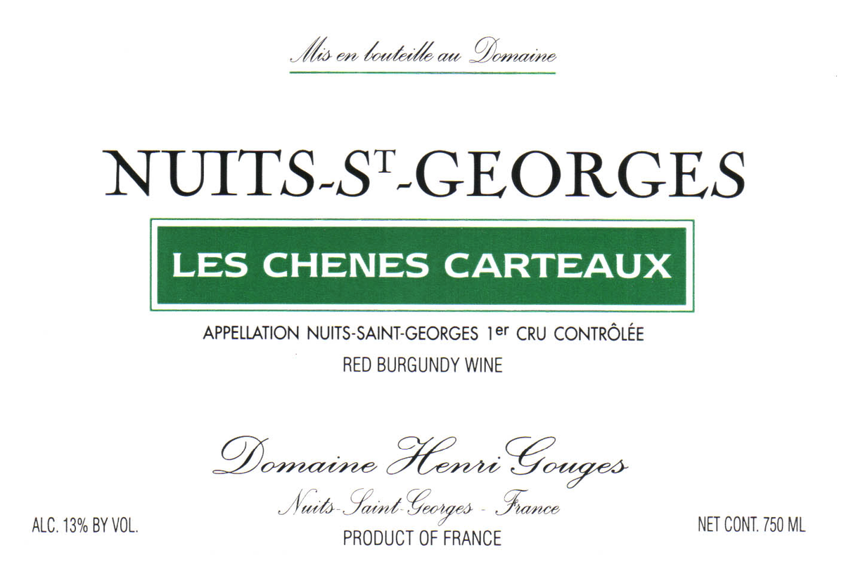 Domaine Henri Gouges Nuits-Saint-Georges 1er Cru Les Chênes Carteaux