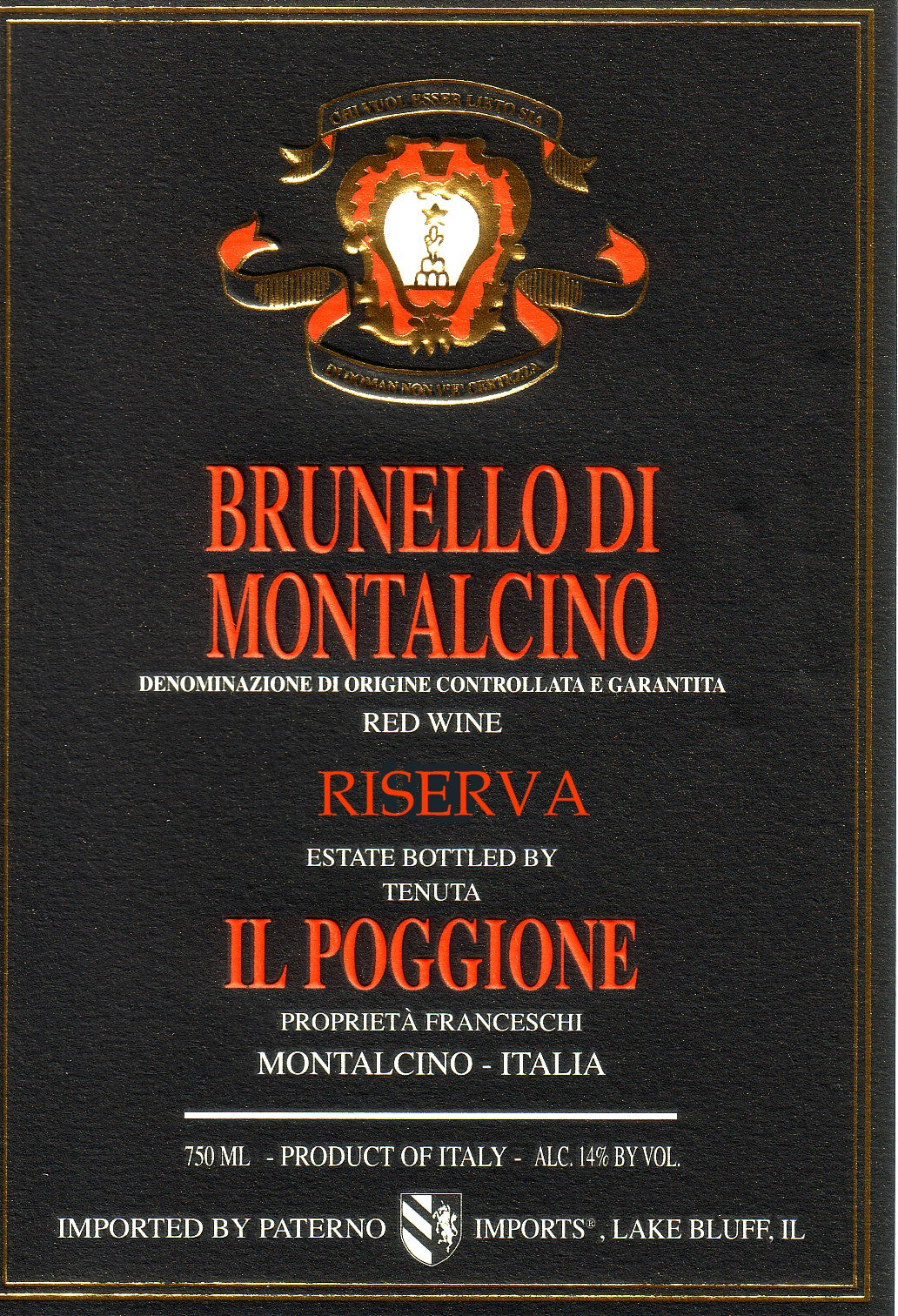 Il Poggione Brunello di Montalcino Riserva